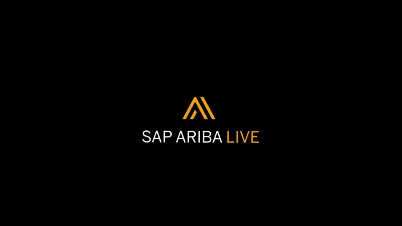 Black background with SAP Ariba Live logo